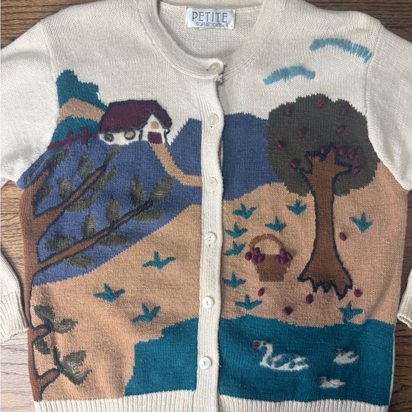 Vintage Scenic Knit Cardigan - Picture 9 of 11